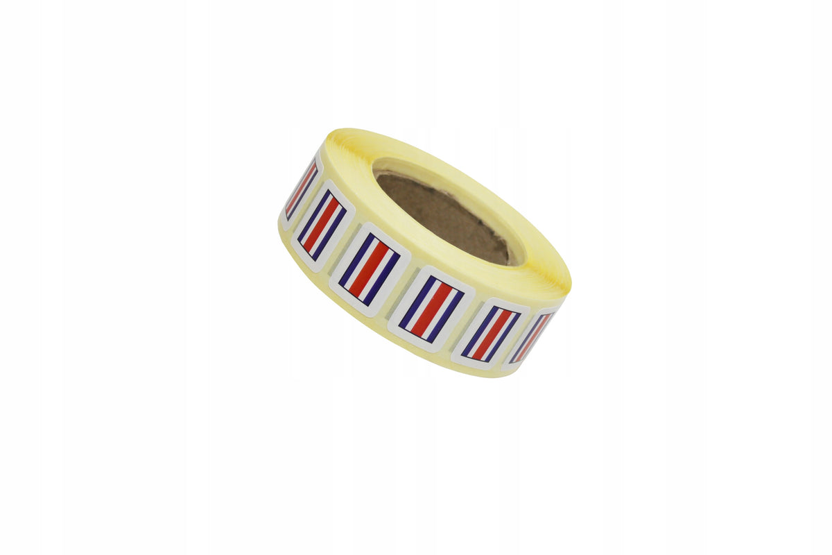 LABELS COSTA RICA FLAG STICKER 20X15 1000 PCS COSTA RICA FLAG NEW PRICE TAG