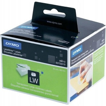 LABELS DYMO LABELWRITER 89x36mm TRANSPARENT