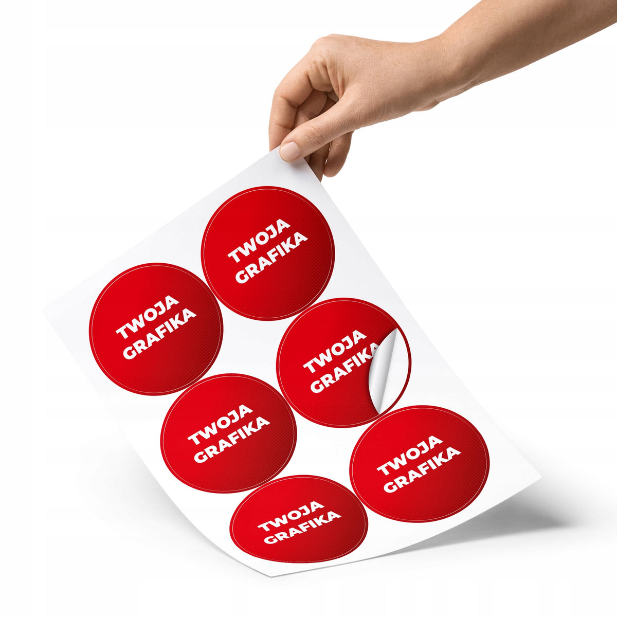 LABELS stickers printed on self-adhesive paper