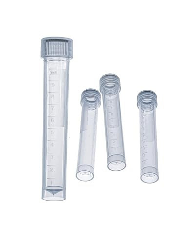 LABORATORY TUBES PP 10 ML WITH SCREW CAP SET OF 50 PCS FOR SCHOOL Brand no brand