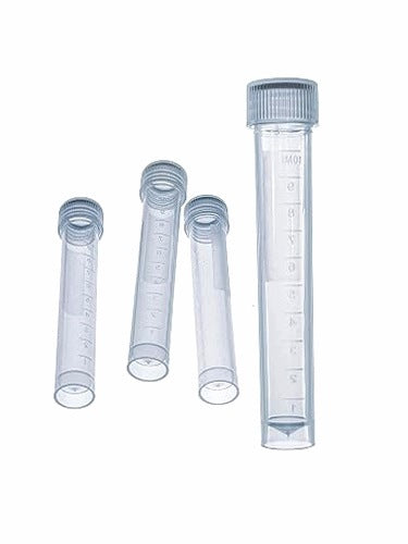 LABORATORY TUBES PP 10 ML WITH SCREW CAP SET OF 50 PCS FOR SCHOOL