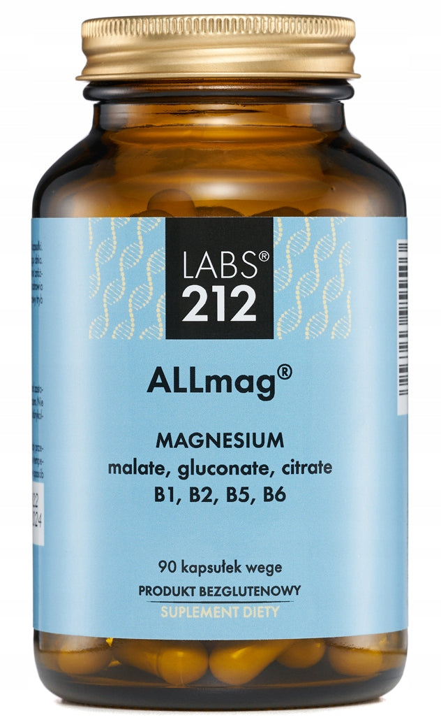LABS212 ALLmag MAGNESIUM CITRATE MALATE GLUCONATE + Vitamin B1 B2 B5 B6