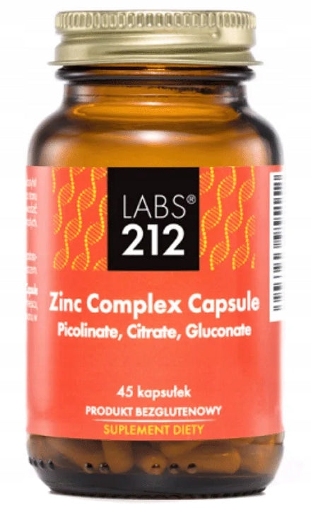 LABS212 Zinc Complex ZINC PICOLINATE GLUCONATE LEATHER SKIN IMMUNITY