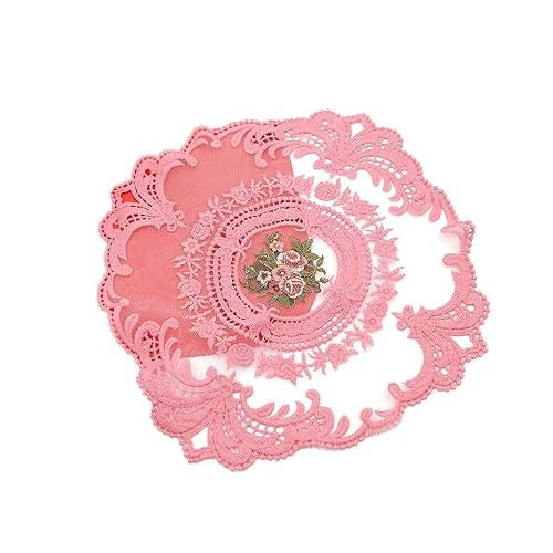 LACE SQUARE FLORAL DECORATIVE TABLECLOTHS FOR GIFT 2 PACK Brand no brand