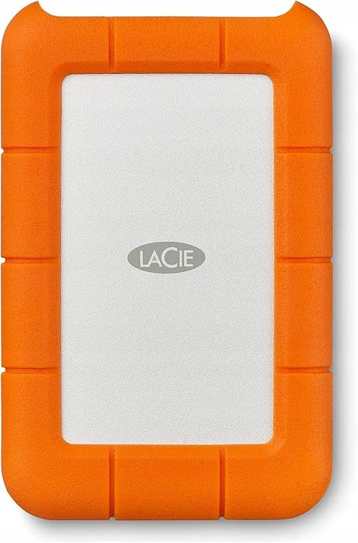 LACIE RUGGED EXTERNAL HARD DRIVE 2TB USB-C ORANGE