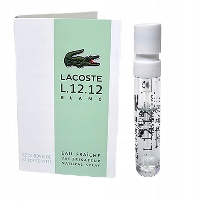 LACOSTE L.12.12 BLANC EAU FRAICHE Eau de toilette male 1,2ml Packaging status original