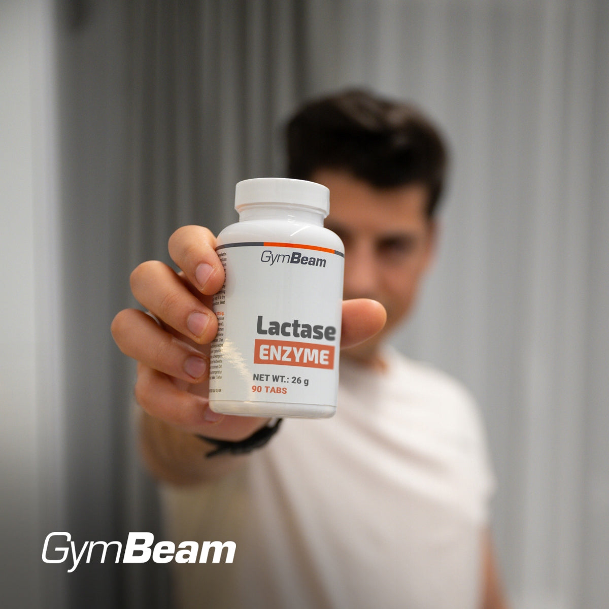 LACTASE ENZYME 5000 FCC IN LACTOSE DIGESTION TABLETS – GymBeam 90 tab Brand GymBeam