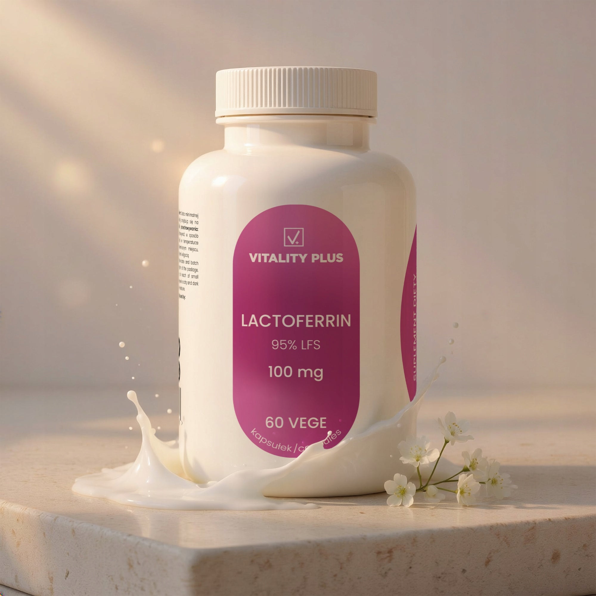 LACTOFERRIN LFS 95% Up to 100mg! 60 servings - Lactoferrin Resistance Anemia Medical device no