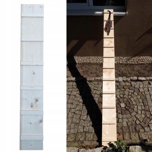 LADDER WOODEN CAT STAIRCASE 1M + HOOKS Manufacturer code W4