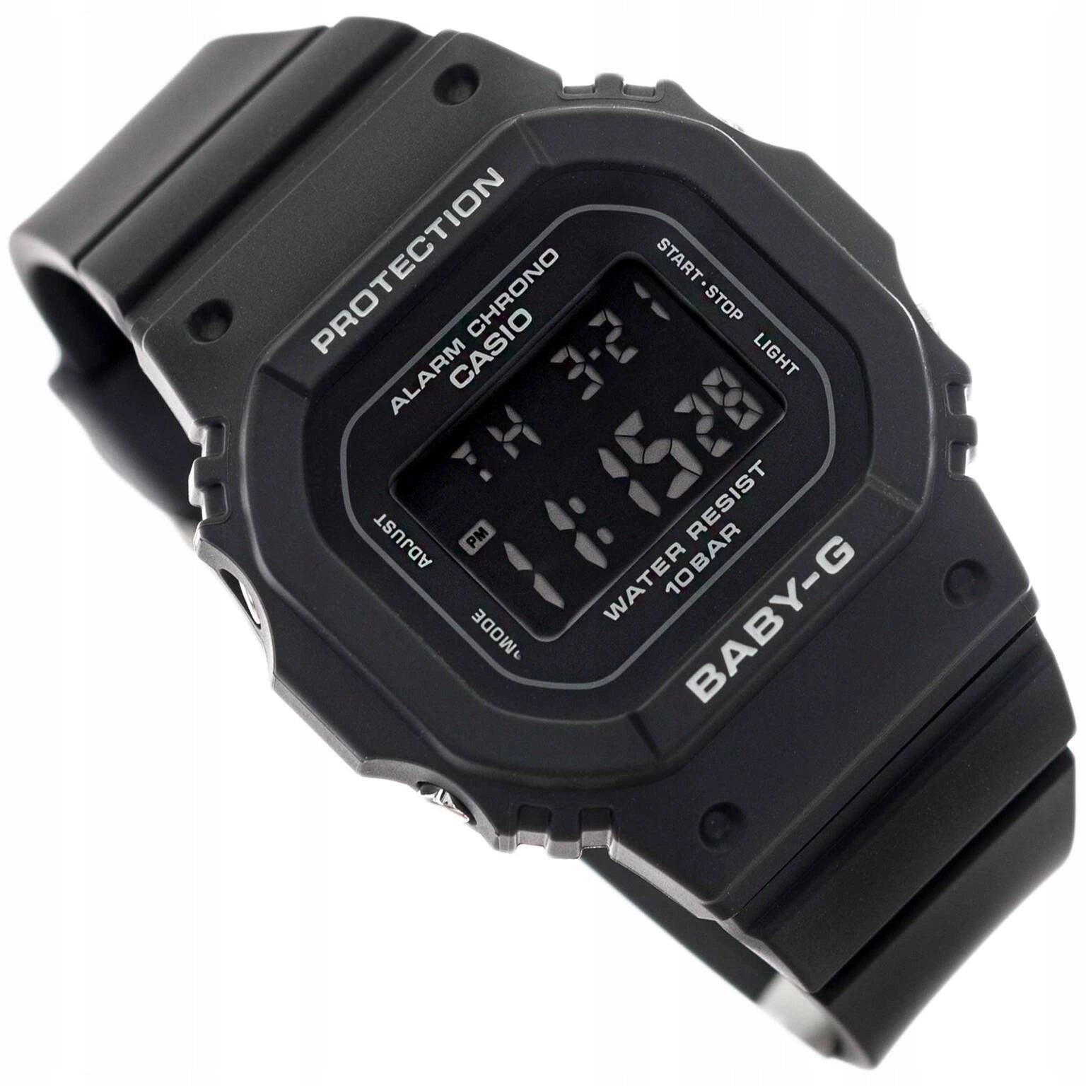 LADIES WATCH CASIO BGD-565U-1ER BABY-G BLACK 100M ALARM DATE STOPWATCH