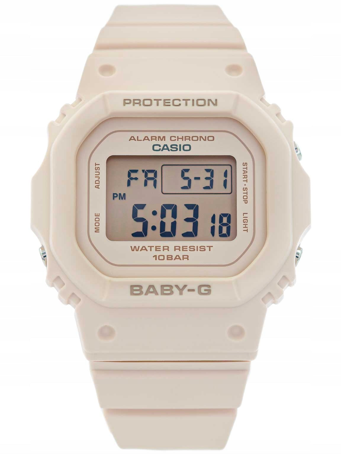 LADIES WATCH CASIO BGD-565U-4ER BABY-G PINK 100M ALARM DATE STOPWATCH Packaging status original