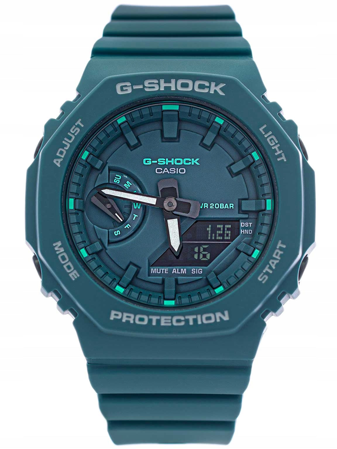 LADIES WATCH CASIO GMA-S2100GA-3AER G-SHOCK GREEN STOPWATCH TIMER ALARM Brand CASIO