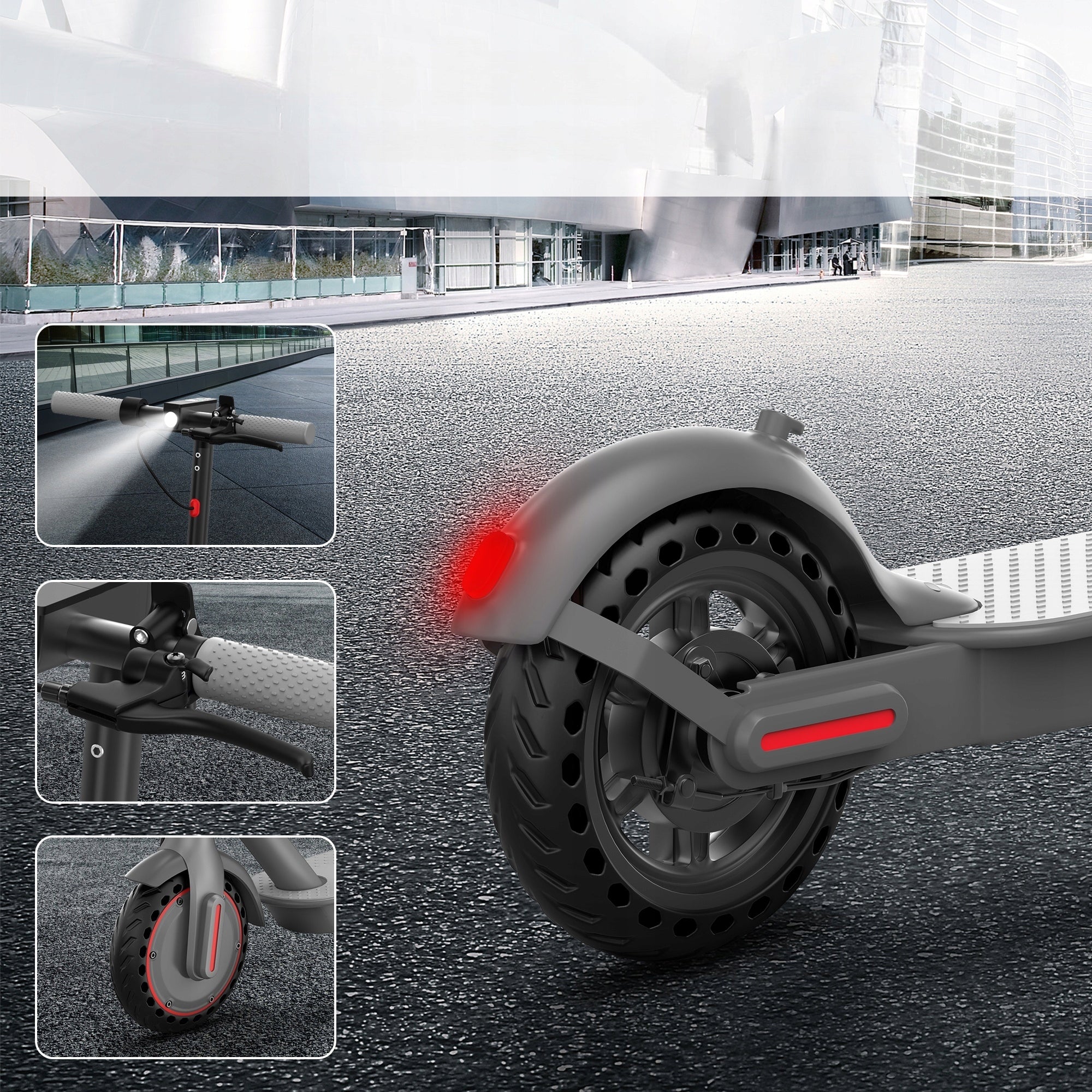 LADPED LP60 PRO Fold E-Scooter 350W 25KM 8.5" IP65 Dual Brakes 120KG Model LP60