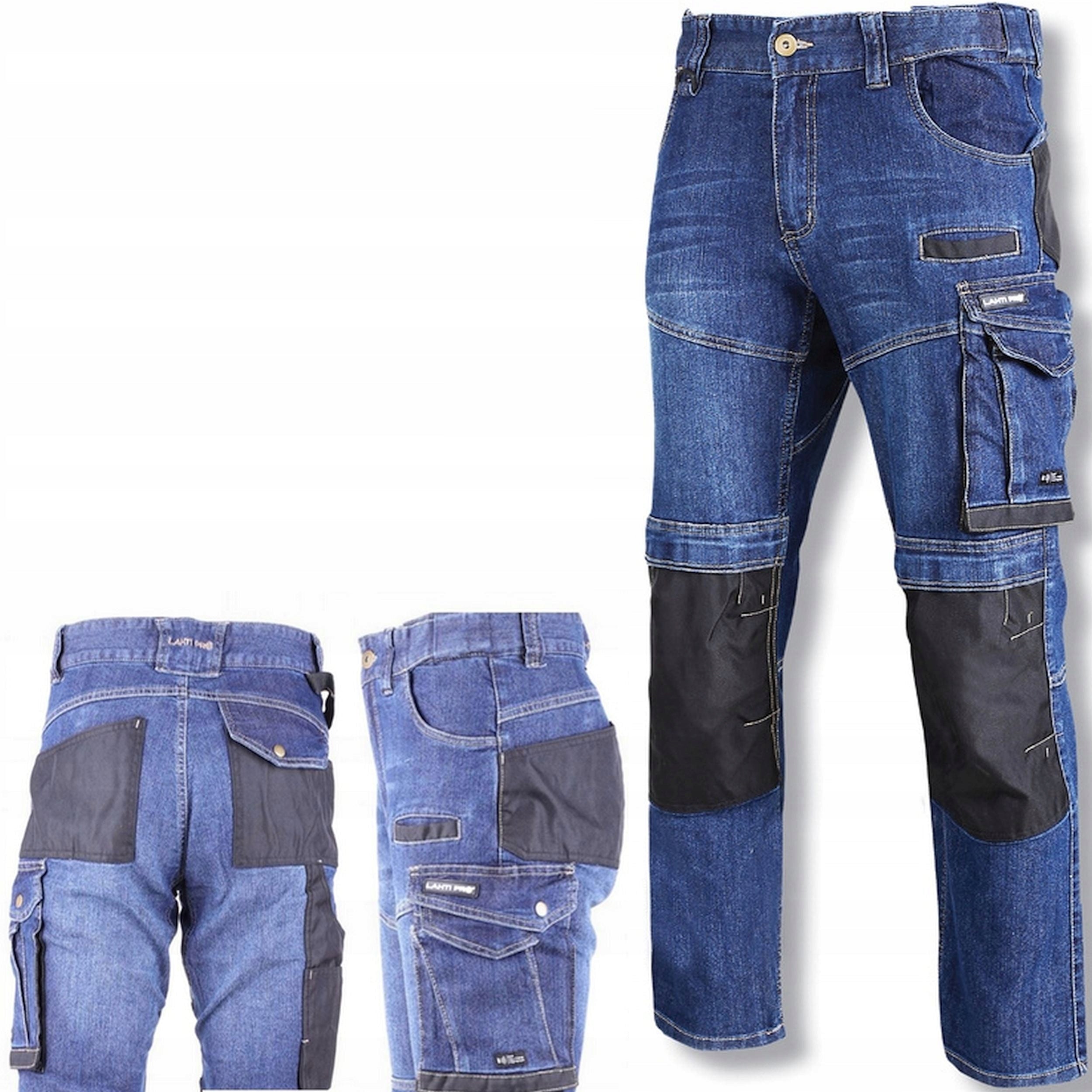 LAHTI PRO Elastic denim work trousers with stretch 340g/m2 r. S Brand Lahti Pro