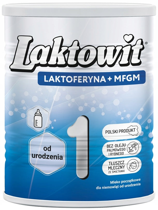 LAKTOWIT LACTOFERRIN + MFGM 1 - INITIAL MILK FROM BIRTH 850G x2 Packaging status original