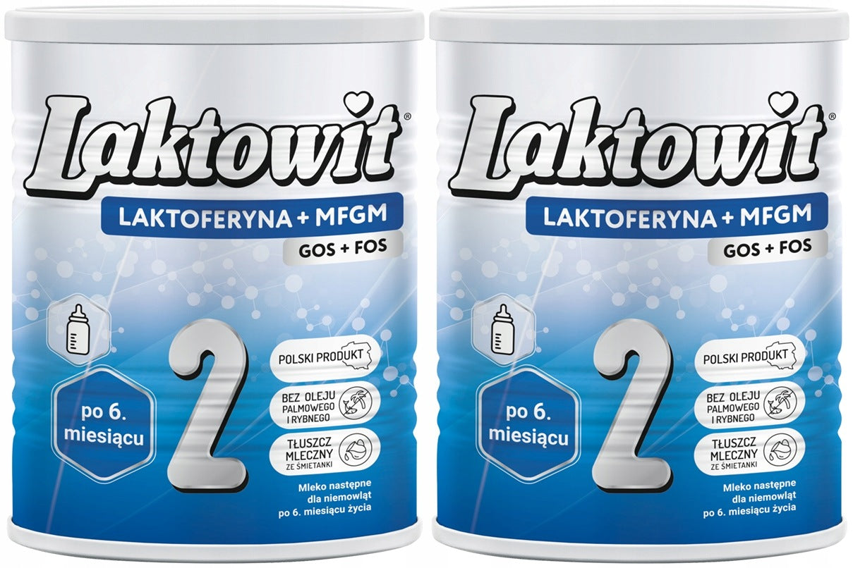 LAKTOWIT LACTOFERRIN + MFGM 2 - MILK AFTER 6 MONTHS ONWARDS 850G x2