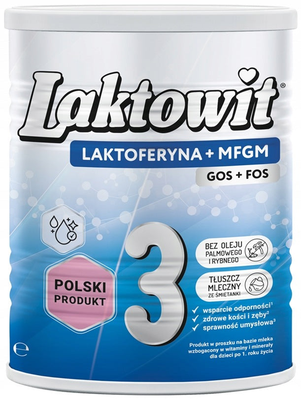 LAKTOWIT LACTOFERRIN + MFGM 3 - MILK AFTER 12 MONTHS ONWARDS 400G x2 Packaging status original