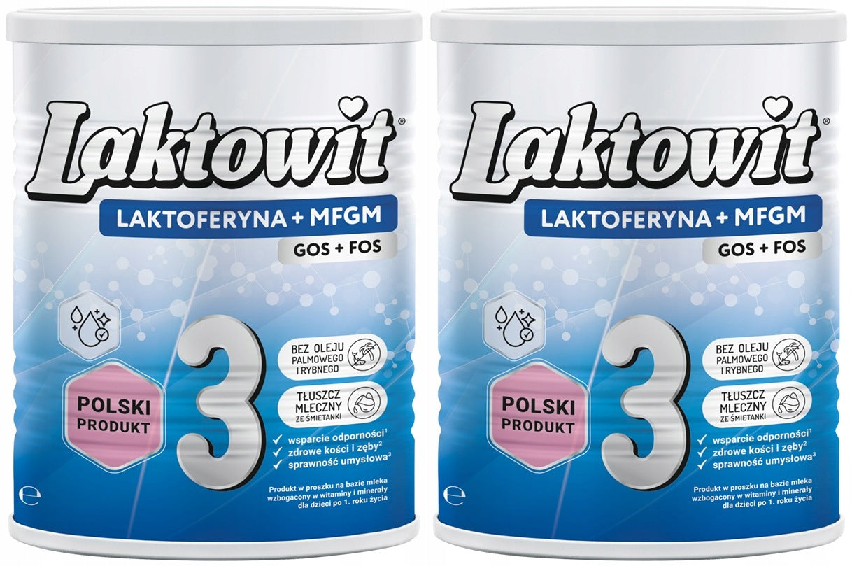 LAKTOWIT LACTOFERRIN + MFGM 3 - MILK AFTER 12 MONTHS ONWARDS 400G x2