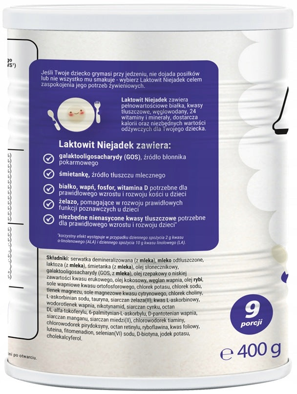 LAKTOWIT NON-EATING MILK POWDER FOR CHILDREN 1-10 YEARS VITAMINS MINERALS GOS Medical device no