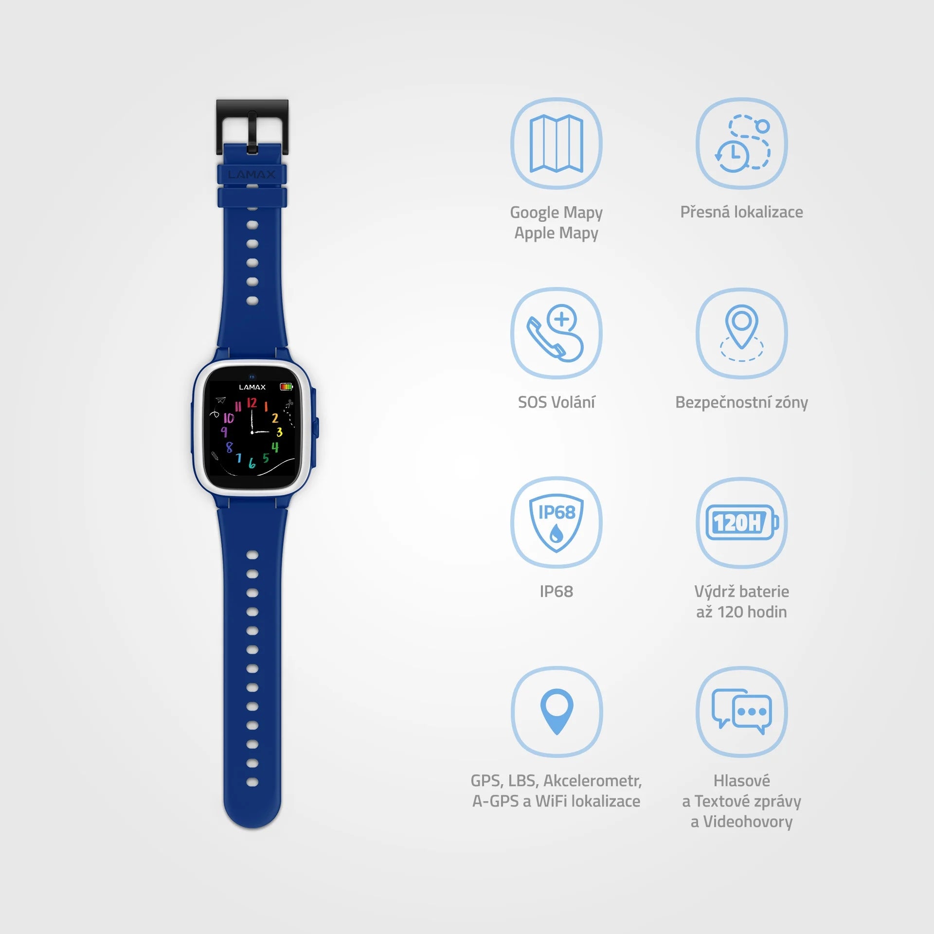 LAMAX WatchY4 Play Blue Brand Lamax
