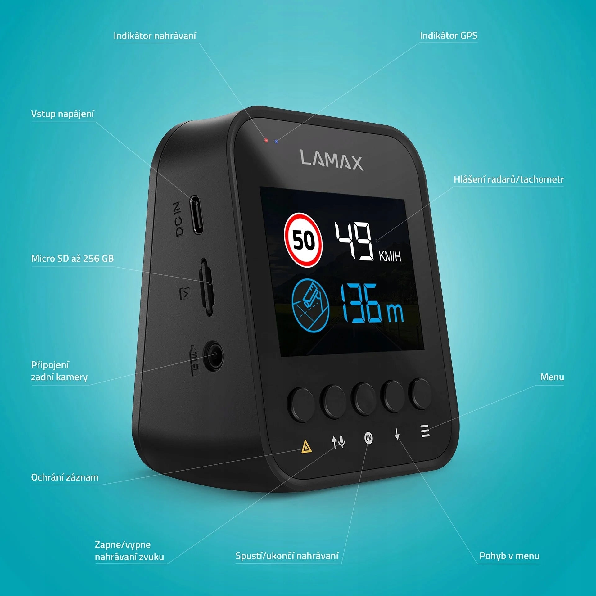 LAMAX kamera do auta F10 GPS 4K Model F10 GPS 4K