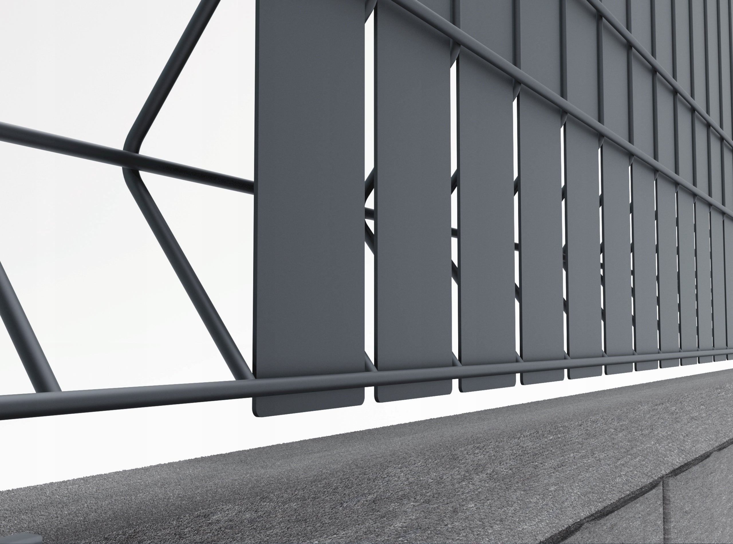 LAMELE FOR PANEL FENCES METAL STRIPS H 123 cm TELBOX Kind panel