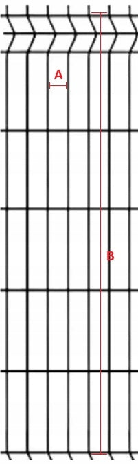 LAMELE FOR PANEL FENCES METAL STRIPS H 123 cm TELBOX Length 1.23 m