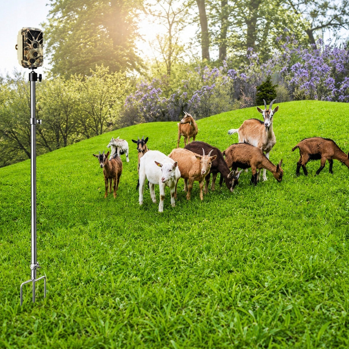 LAMP AND CAMERA SUPPORT 40-80CM STAINLESS STEEL 1/4 THREAD ADJUSTMENT 360° Packaging status original