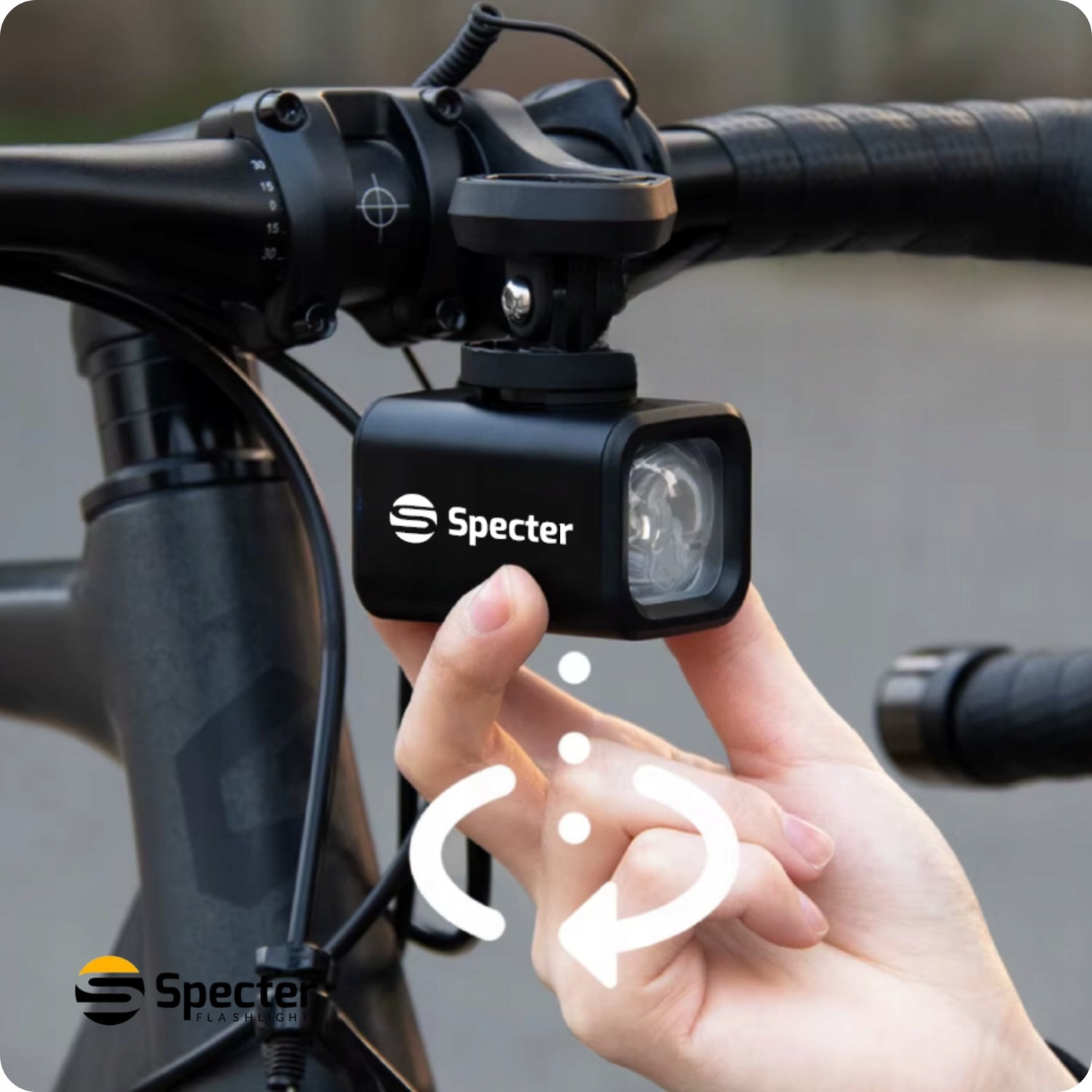 LAMP BICYCLE FRONT LIGHTING 800LM BELL REMOTE CONTROL DOES NOT BLIND Light beam 800 lm