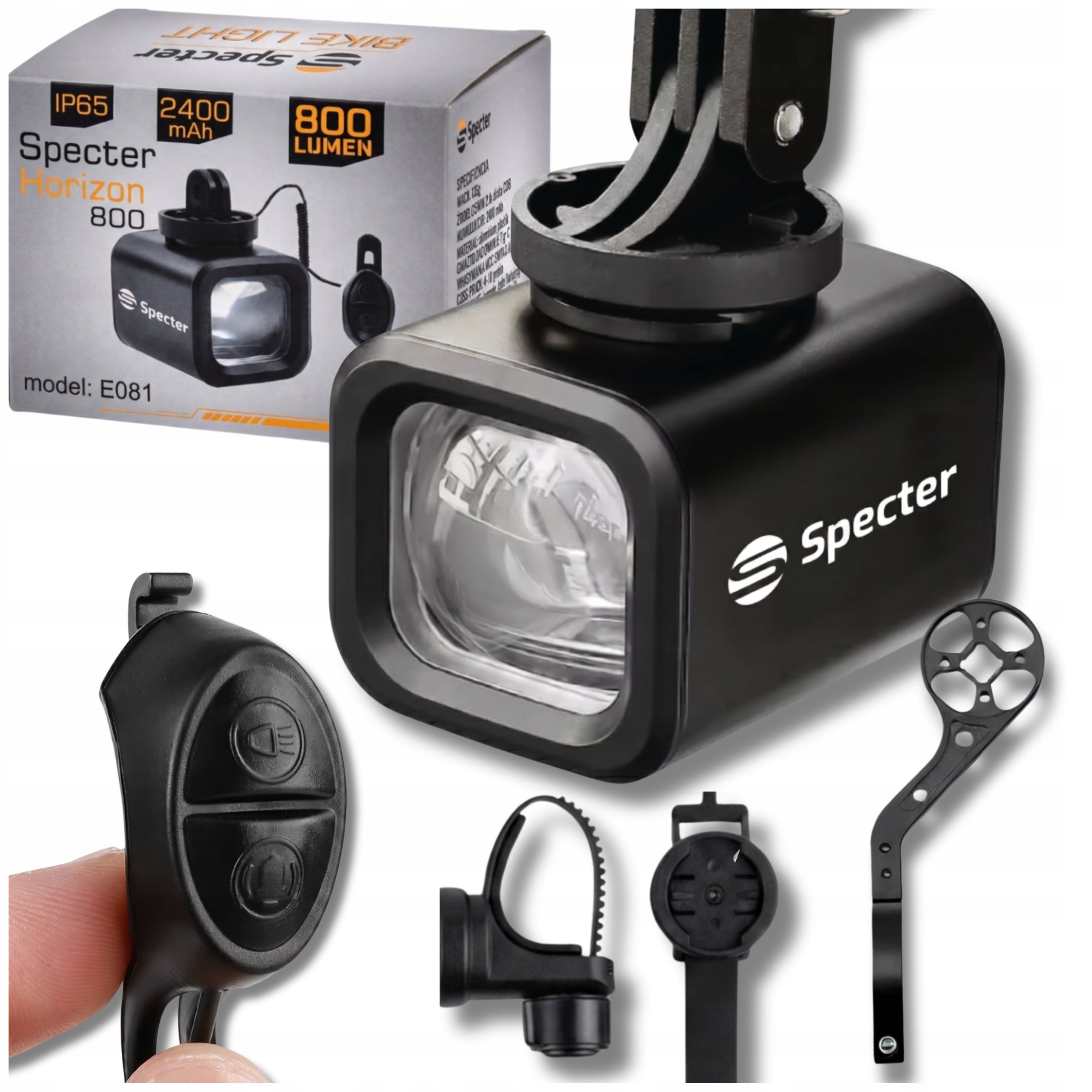 LAMP BICYCLE FRONT LIGHTING 800LM BELL REMOTE CONTROL DOES NOT BLIND