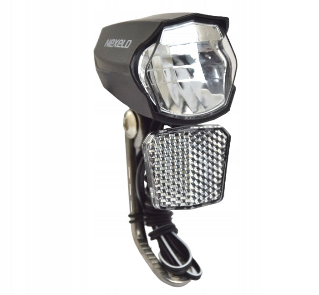 LAMP BICYCLE LAMP FRONT GENERATOR DYNAMO LED 30 LUX DUSK SENSOR Model L177104NEX