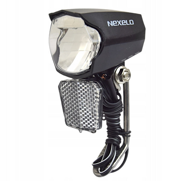 LAMP BICYCLE LAMP FRONT GENERATOR DYNAMO LED 30 LUX DUSK SENSOR Packaging status original