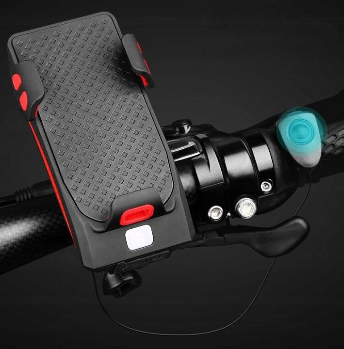 LAMP BICYCLE LAMP HOLDER PHONE HORN USB BATTERY BIKE FRONT Packaging status original
