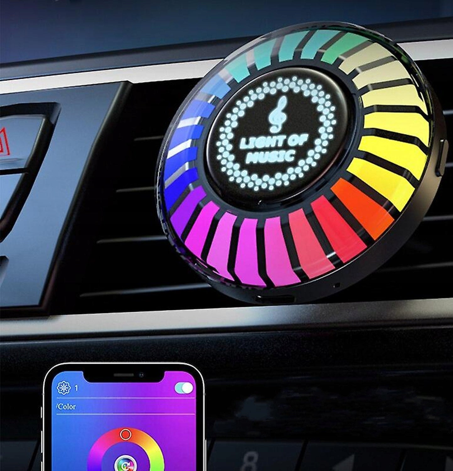 LAMP DIFFUSER FLICKERING LED TO THE RHYTHM OF MUSIC SMELL FOR CAR TO CAR Manufacturer no brand