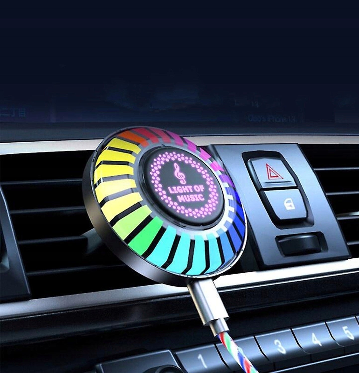 LAMP DIFFUSER FLICKERING LED TO THE RHYTHM OF MUSIC SMELL FOR CAR TO CAR Packaging status original