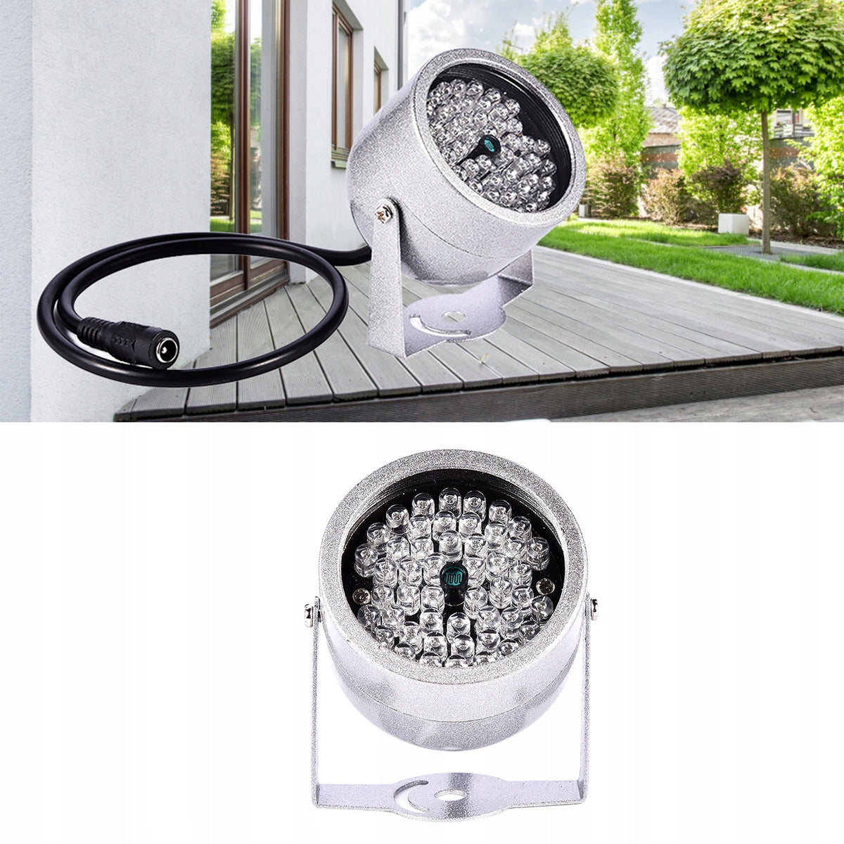 LAMP INFRARED ILLUMINATOR IR CAMERA 48 LED 20M Packaging status original