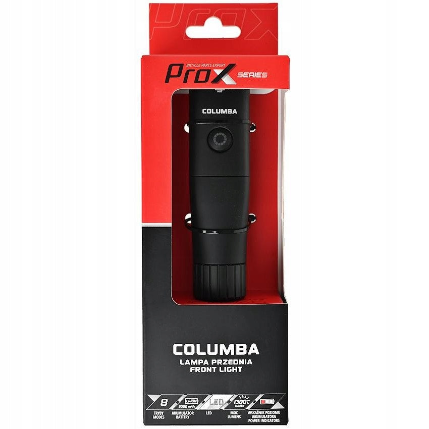 LAMP PROX COLUMBA 1300Lm, 5000mAh, USB-C, MEMORY, SAFE MODE, Manufacturer code A-O-B-P-0519