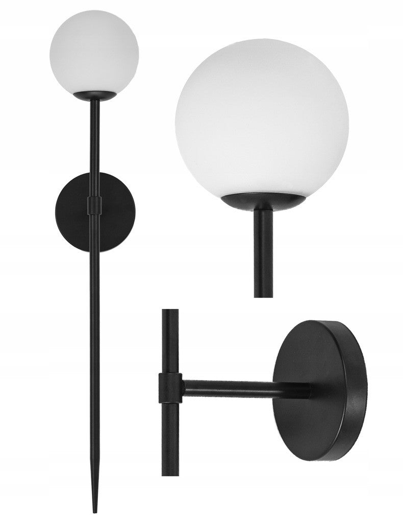 Lempos lempos juoda moderni 52cm App577-1W