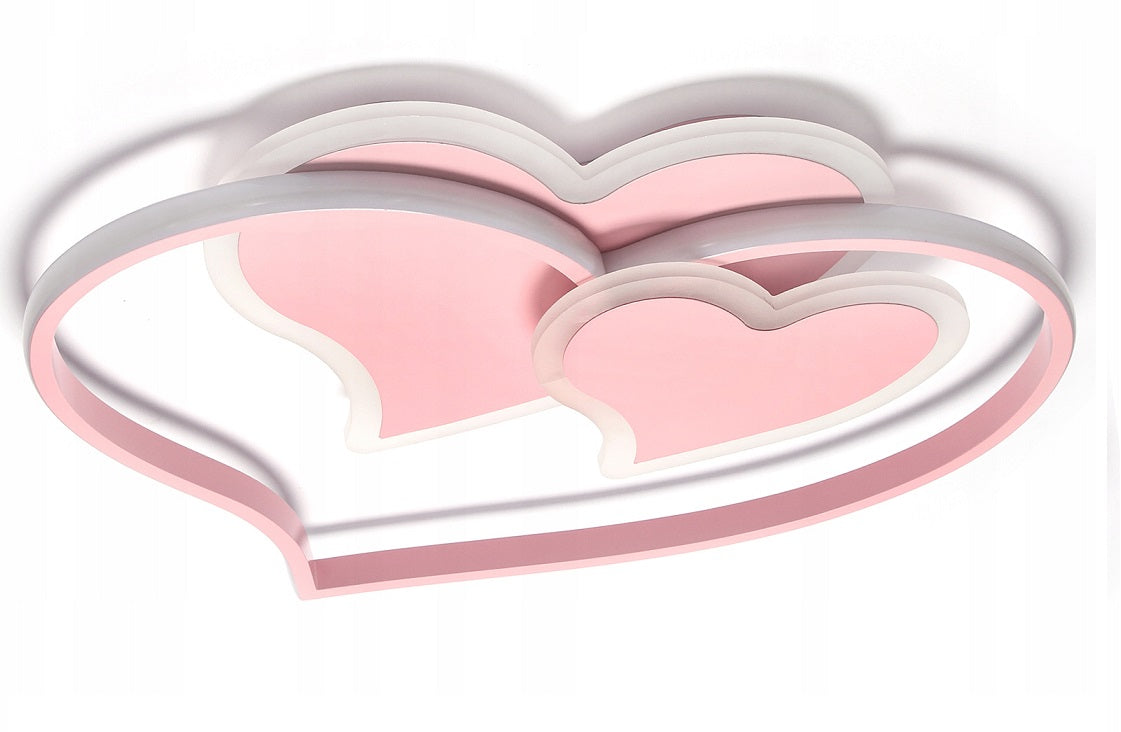 Syntron Kinder-LED-Deckenleuchte Pink Hearts 