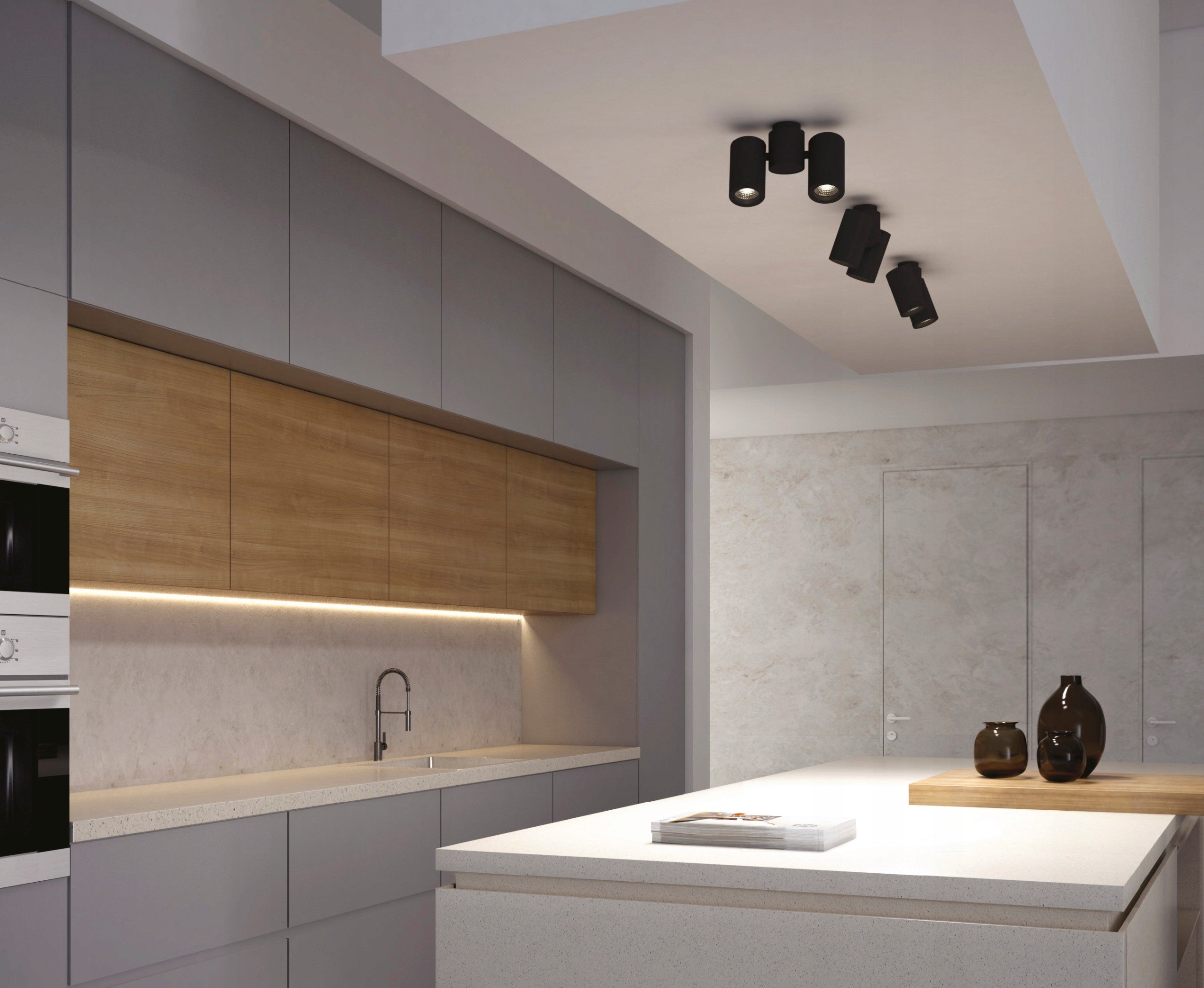 Lubinis šviestuvas Maxlight Barro kolekcija baltos spalvos 2xGU10 C0113