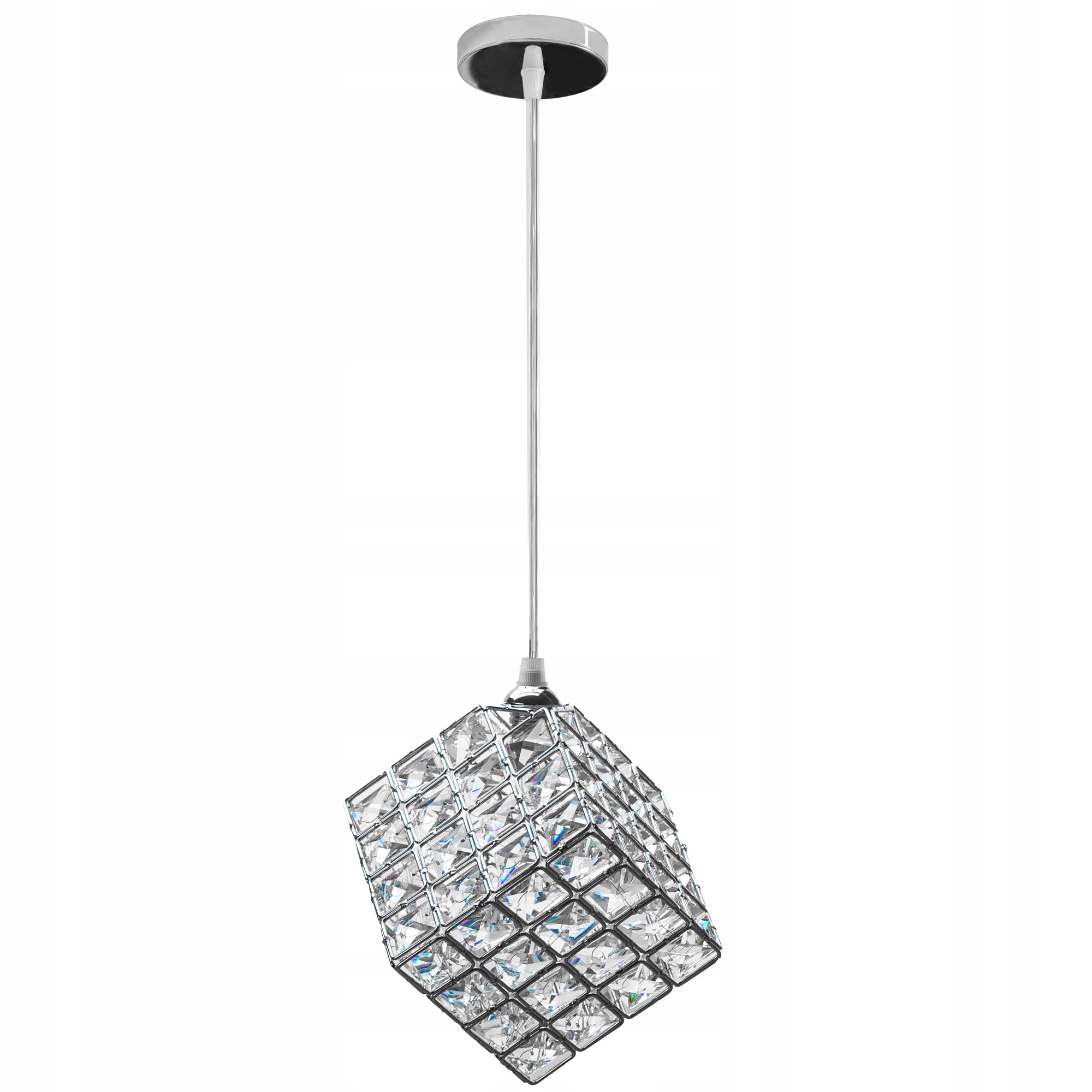 Glamour-Chrom-Würfel-Pendelleuchte APP721-1CP 
