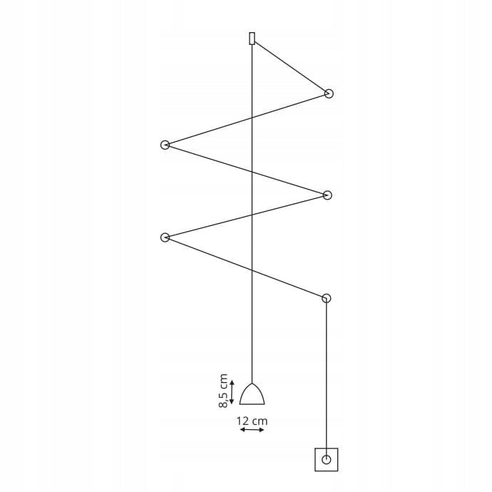 Leichte Prestige-Lampe Zig-Zag 