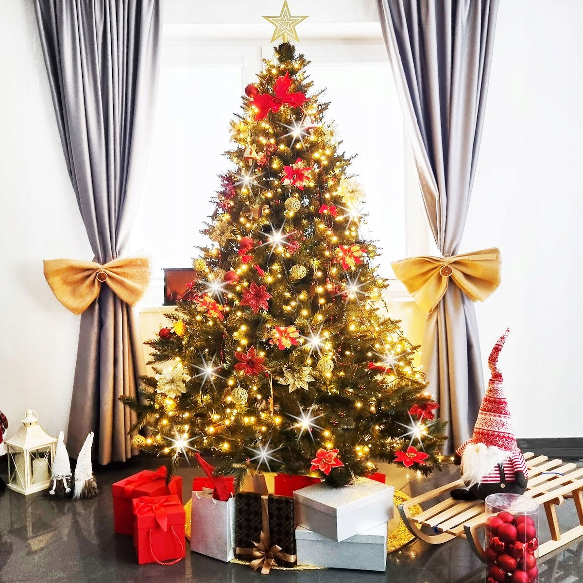 Weihnachtsgirlande, 500 LEDs, 27,5 cm 