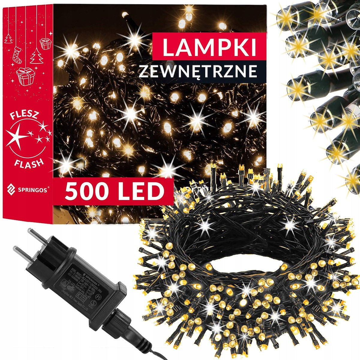 Weihnachtsgirlande, 500 LEDs, 27,5 cm 