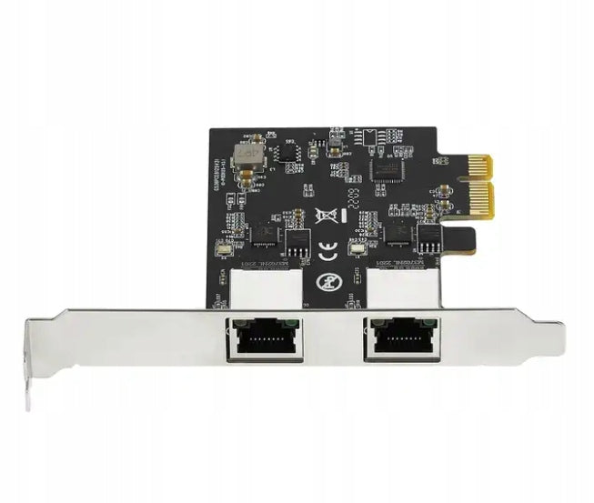 LAN CARD 2x 2.5Gb/s 2500Mbps 5Gbps PciE Server PC Server Manufacturer code 2x LAN 2.5Gb/s 2500Mbps PciE Serwer PC