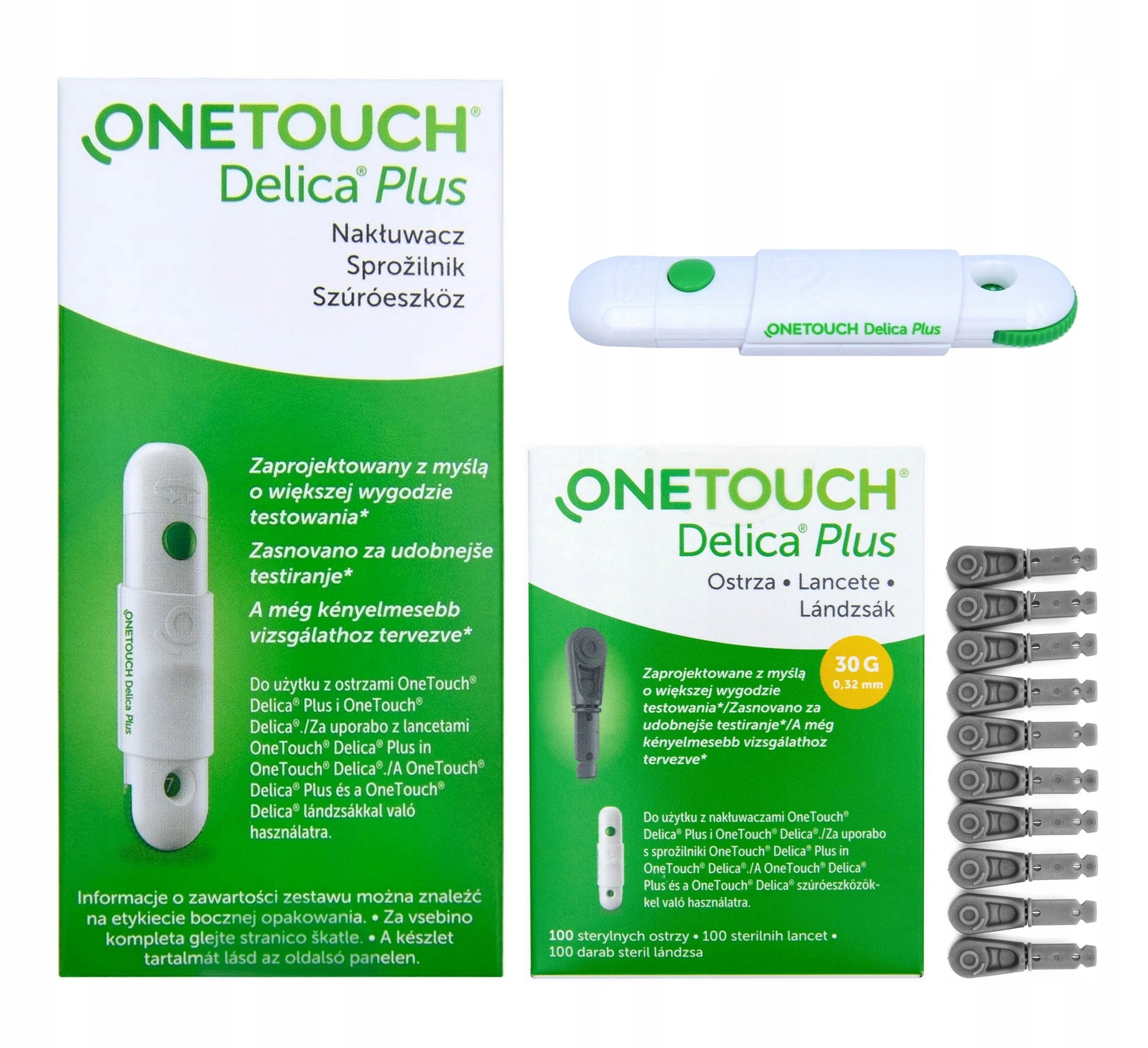LANCET ONE TOUCH DELICA PLUS + 110 LANCETS