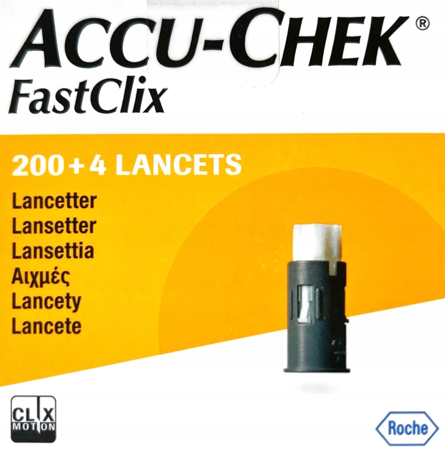 LANCETS NEEDLES | ACCU-CHEK | FASTCLIX - 204 pcs (34 CYLINDERS) NEEDLES + BAND