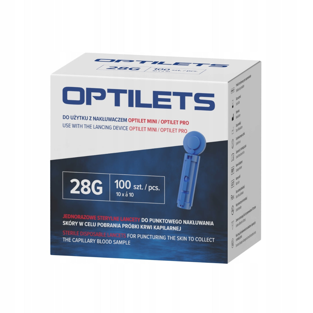 LANCETS OPTILETS 100 PCS. FOR OPTILET LANCET