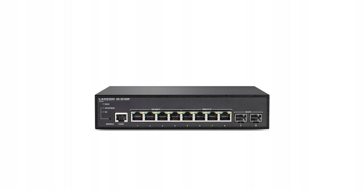 LANCOM GS-3510XP - 10 Ports Managed Switch Product weight with unit packaging 2.96 kg