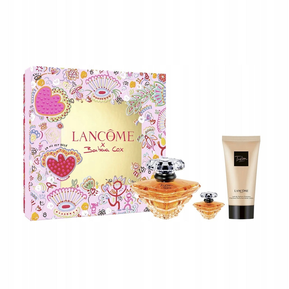 LANCOME TRESOR EDP 30ml SPRAY + EDP 7,5ml SPRAY + BODY LOTION 50ml